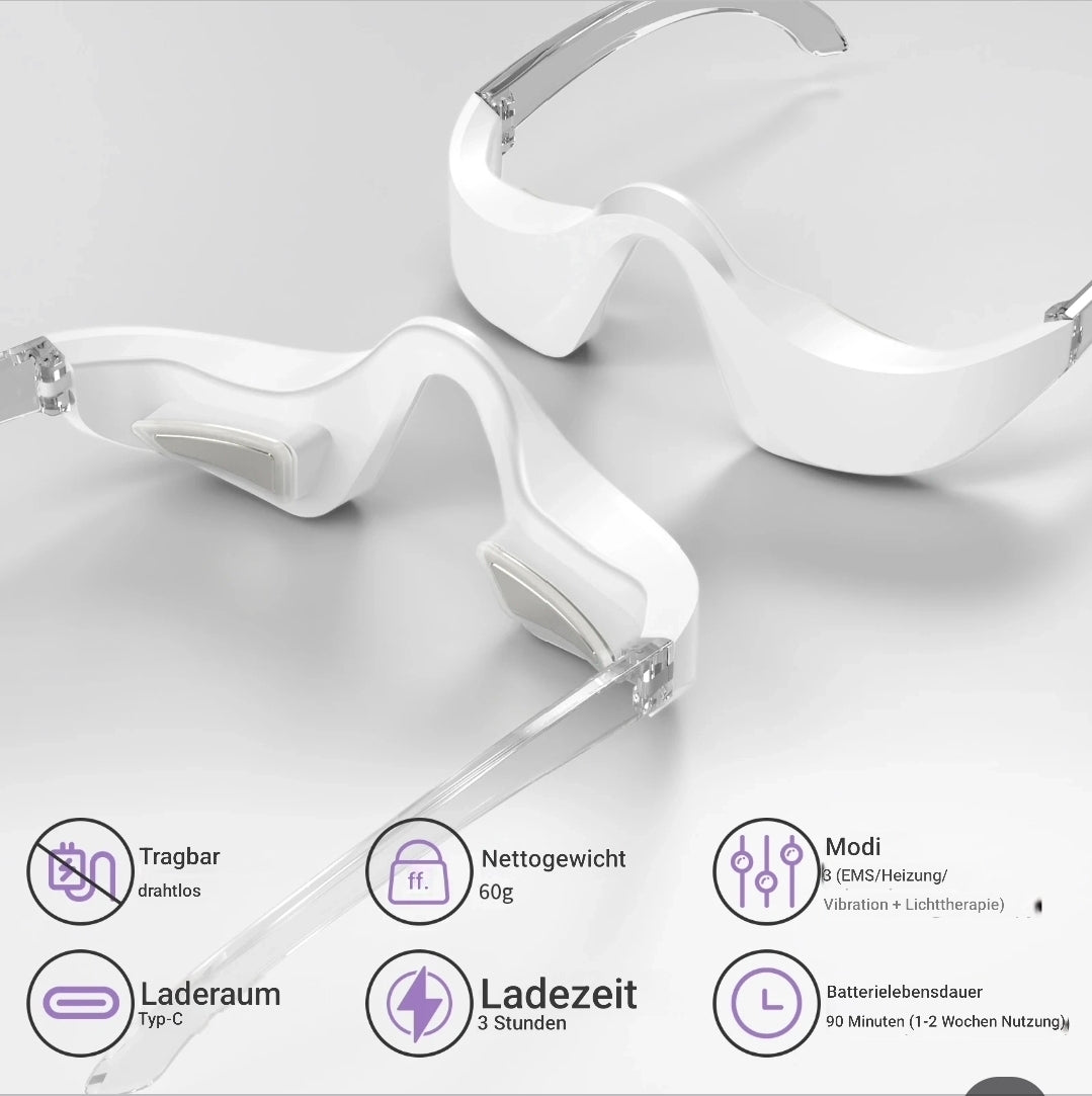Anwendung des Eye-Glow Smart Eye Care Geräts