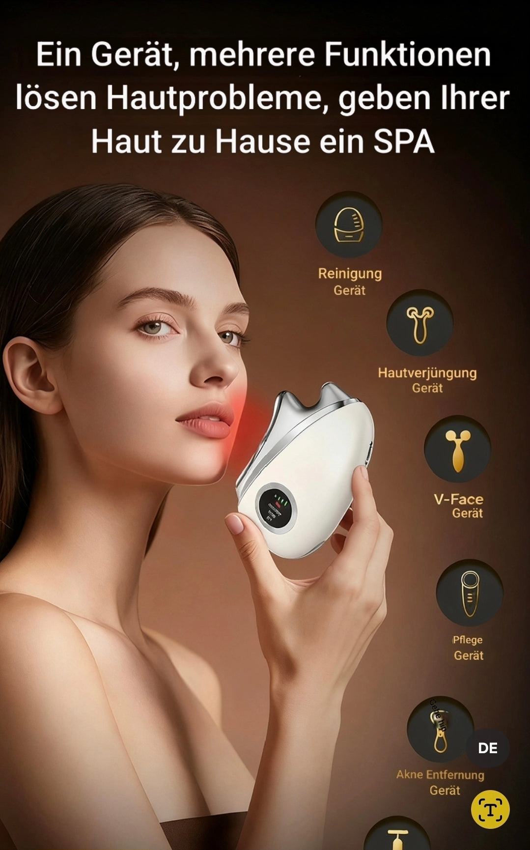 Trendwächter 3-in-1 Sonic Lift: Dein High-Tech Geheimnis für straffe Konturen